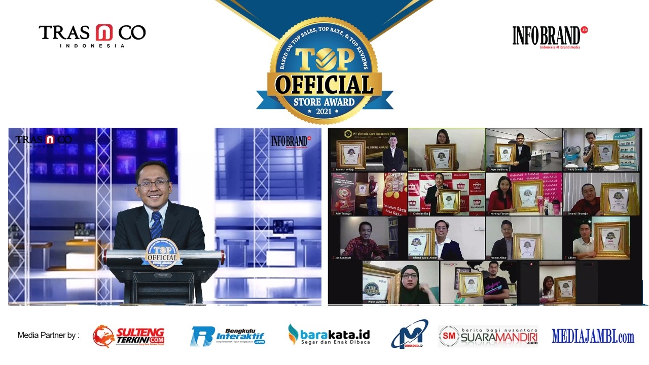 Brand-Brand Ternama Raih TOP Official Store Award 2021