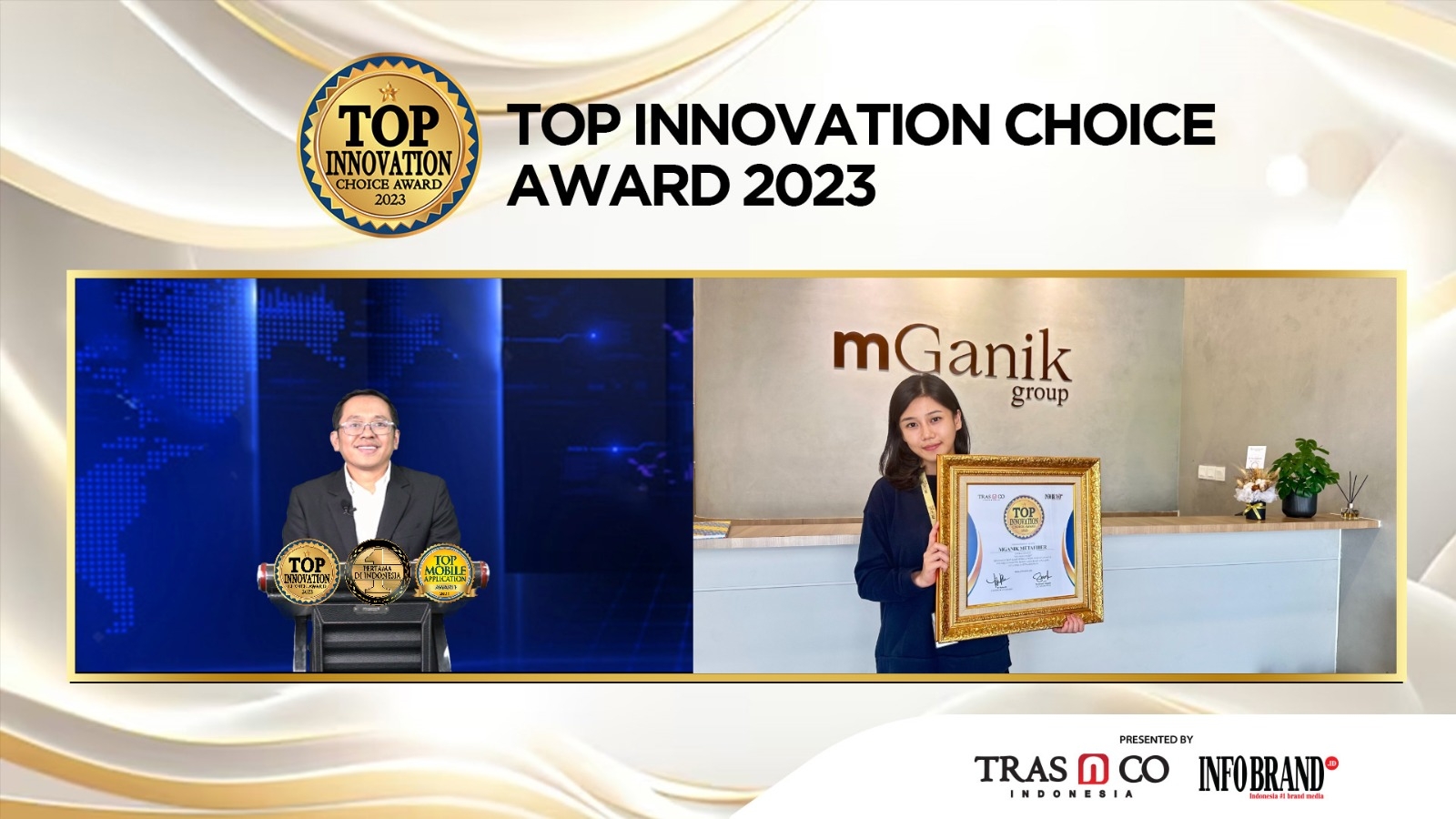Mganik Metafiber Raih Penghargaan TOP Innovation Choice Award 2023