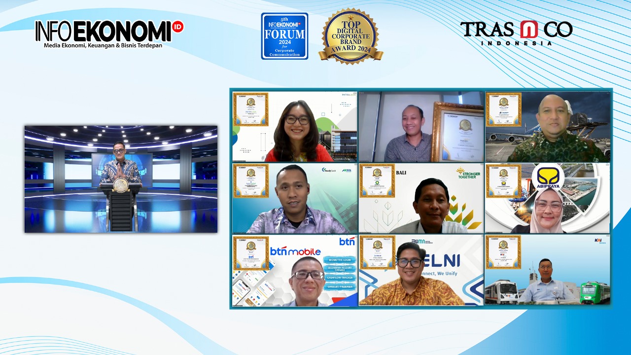 InfoEkonomi.ID Sukses Gelar Penghargaan 5th Top Digital Corporate Brand Award 2024