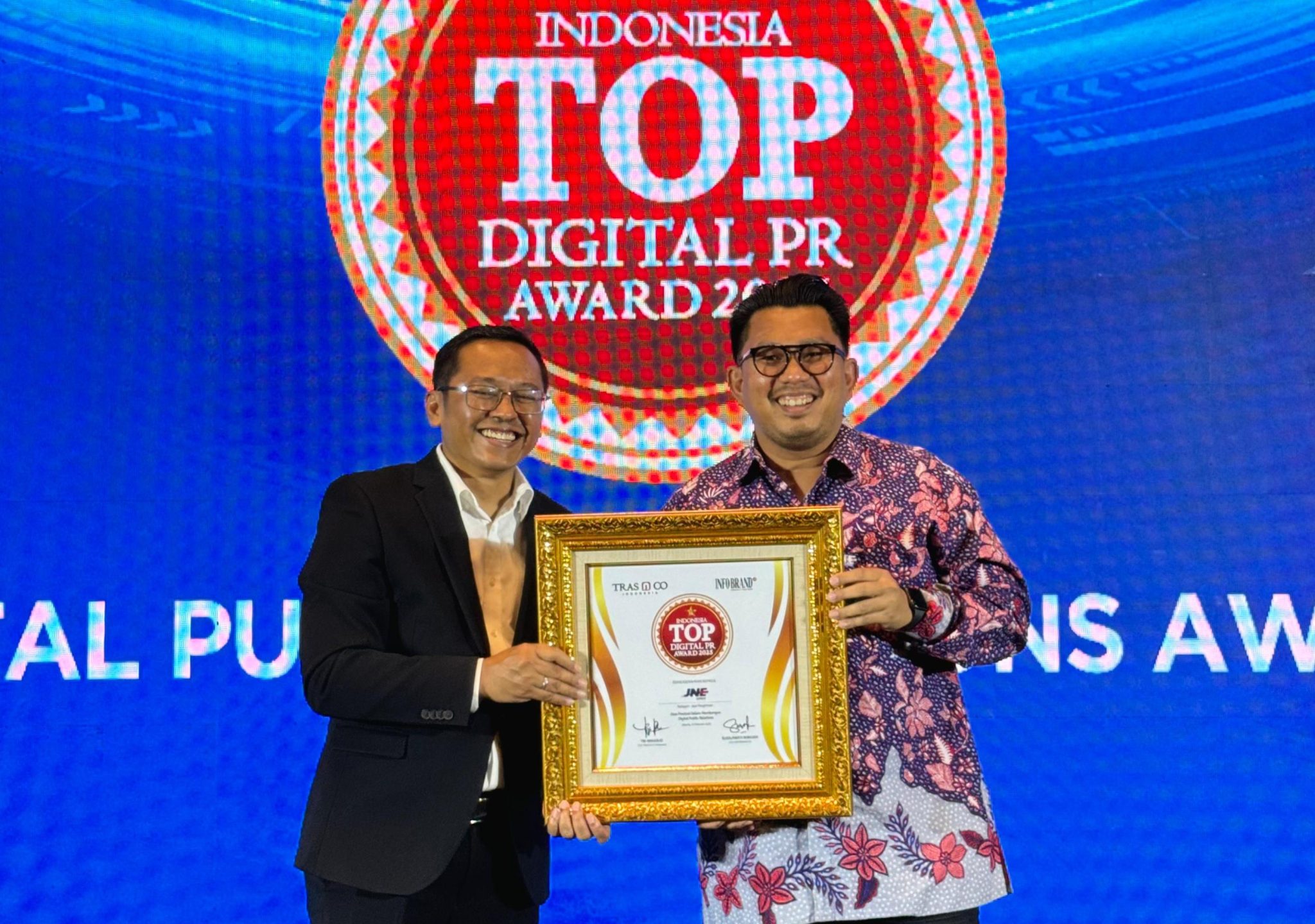 JNE Raih TOP Digital Public Relations Award 2025, Perkuat Strategi Komunikasi di Era Digital