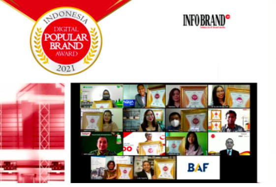 Puluhan Produk Ternama Raih Indonesia Digital Popular Brand Award 2021