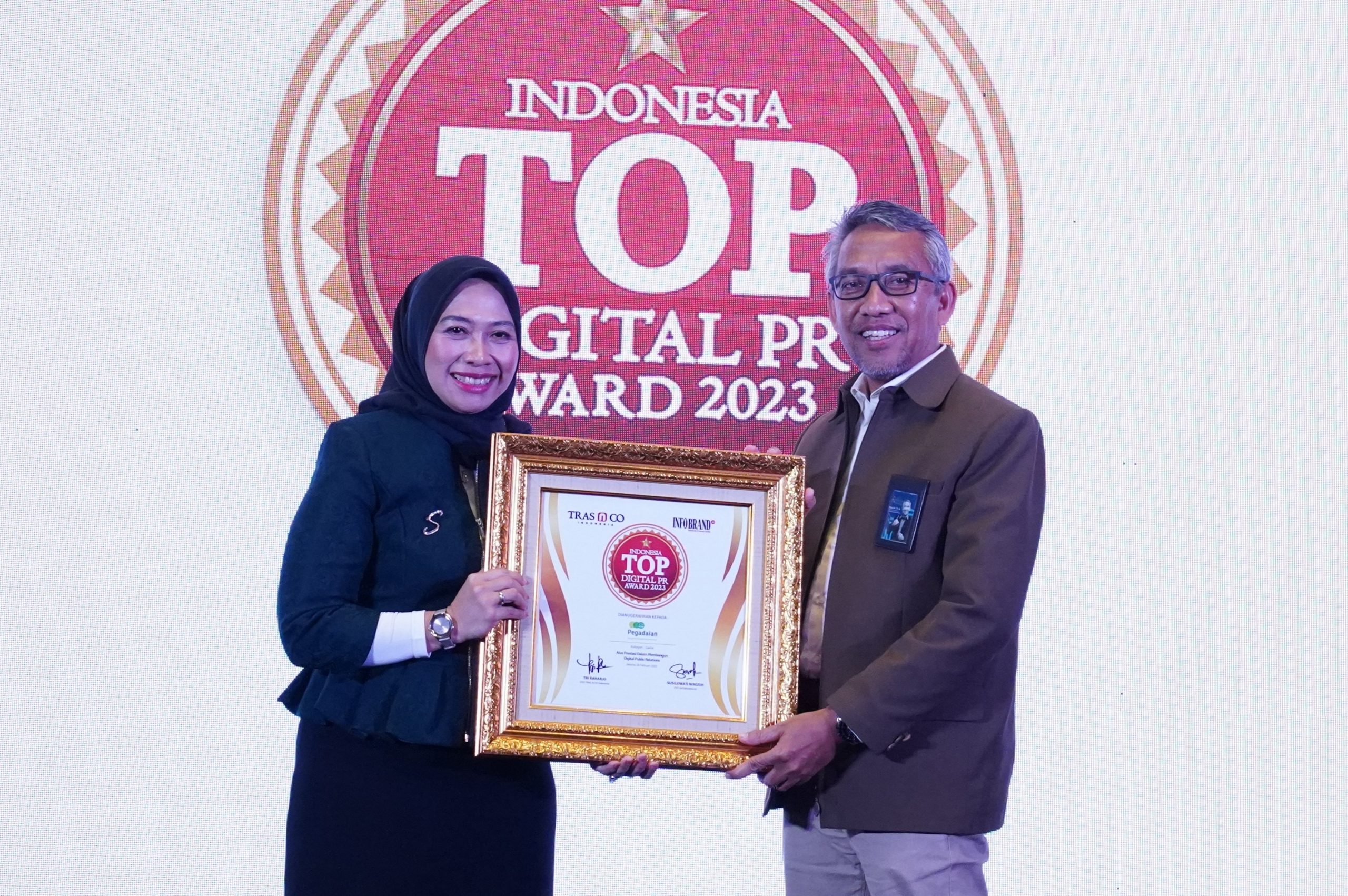 Dukung Transformasi Digital, Pegadaian Raih Penghargaan Top Digital PR Award 2023