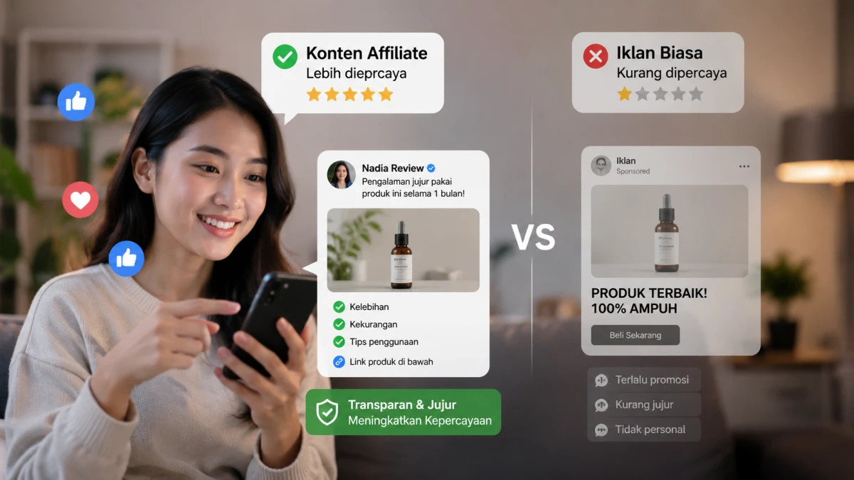 Kenapa Konsumen Lebih Percaya Konten Affiliate daripada Iklan Biasa